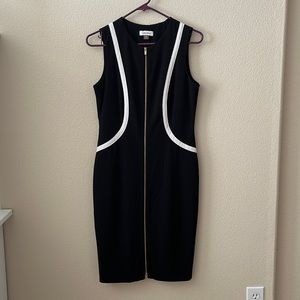 Calvin Klein Size 6 Black Dress